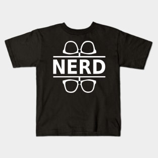 Nerd (white) Kids T-Shirt